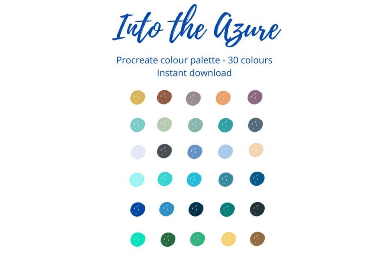 Into The Azure – Colour Swatch / Palette