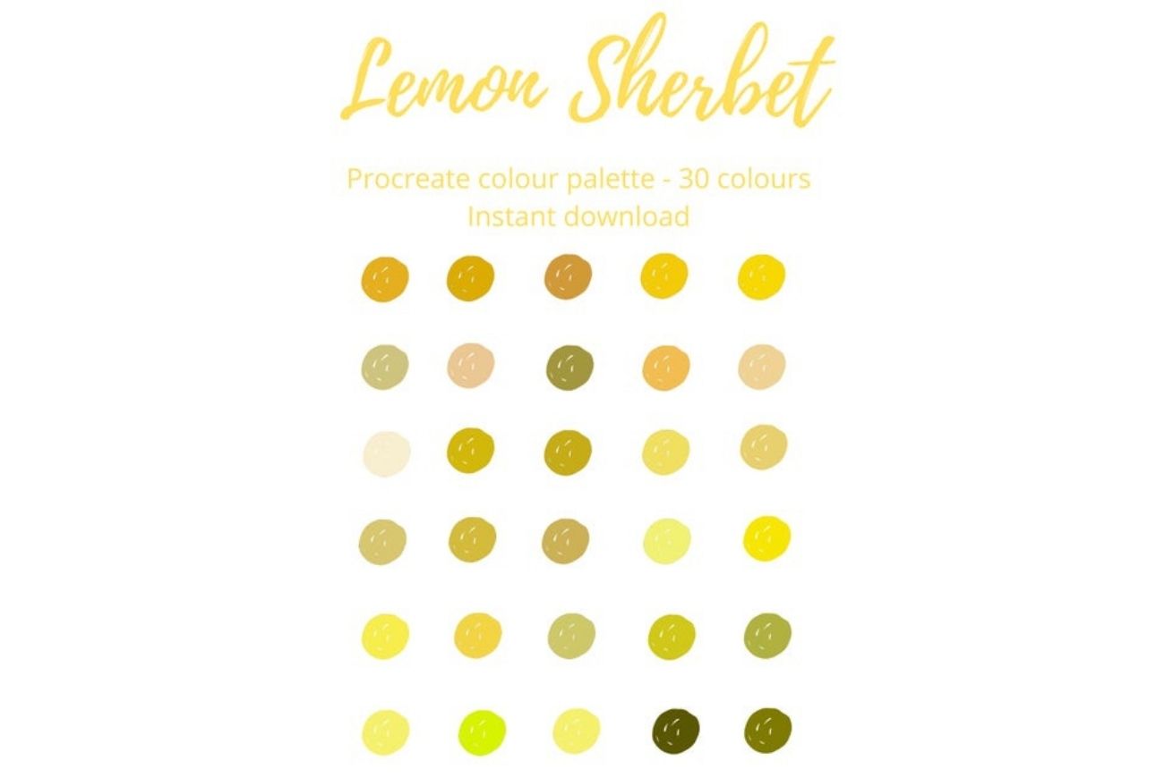 Lemon Sherbet colour Palette