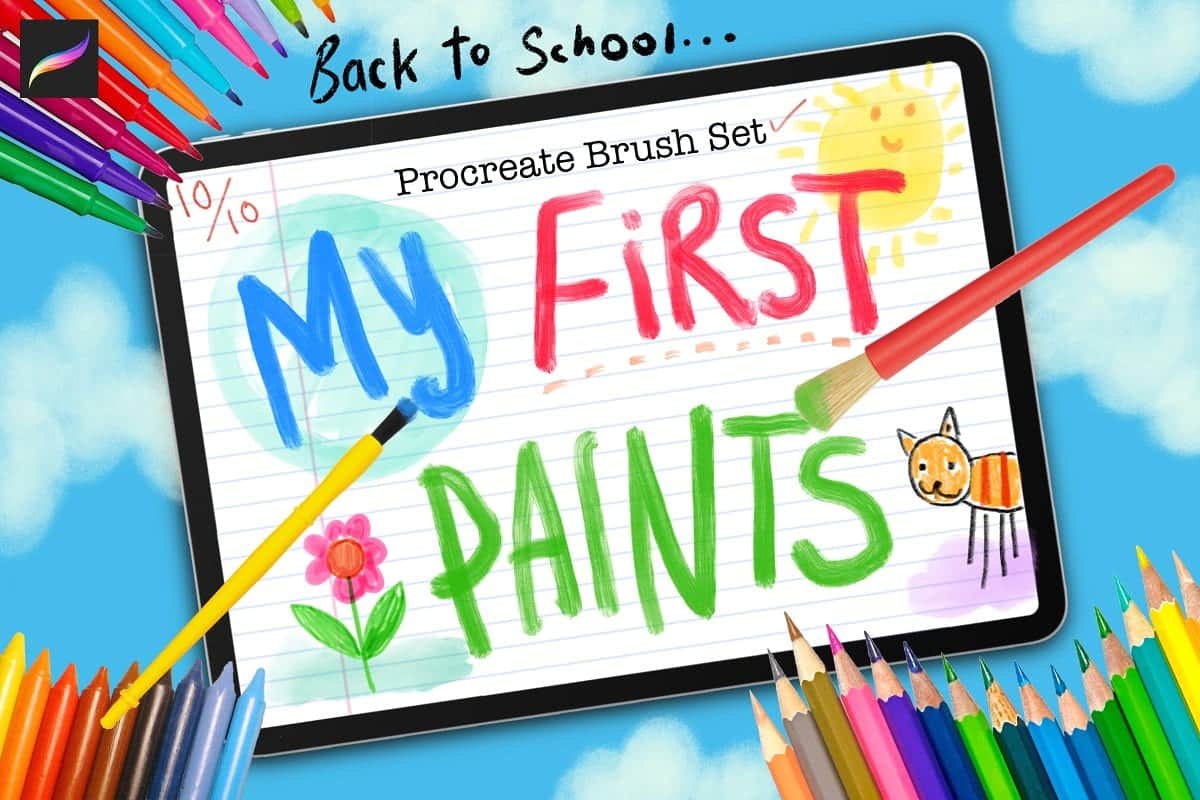 My First Paintbox Procreate Brushes