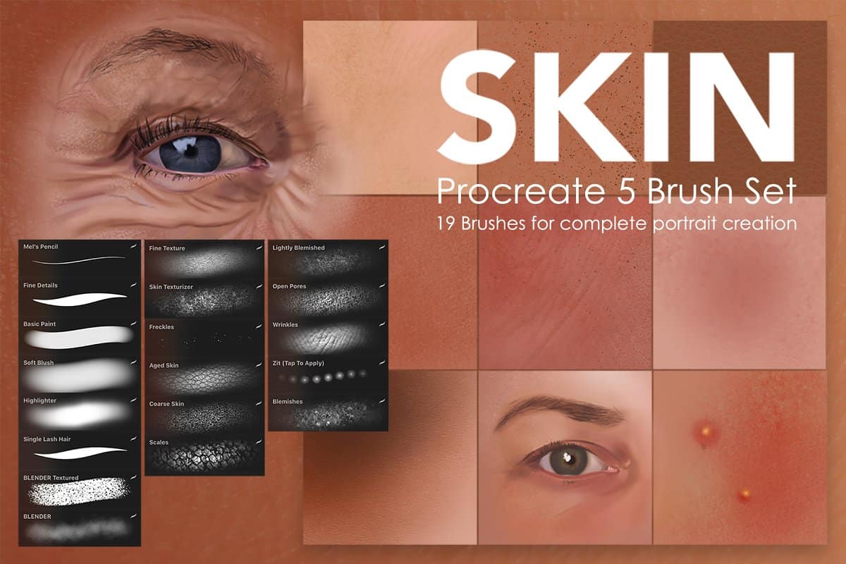 Skin Painting Procreate Brushes