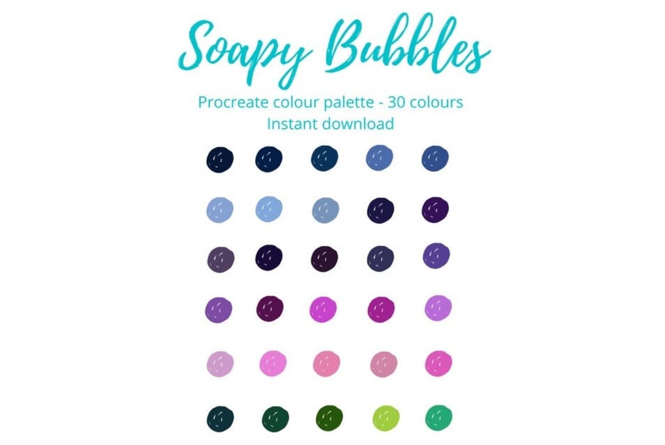Soapy Bubbles – Colour Palette / Swatch