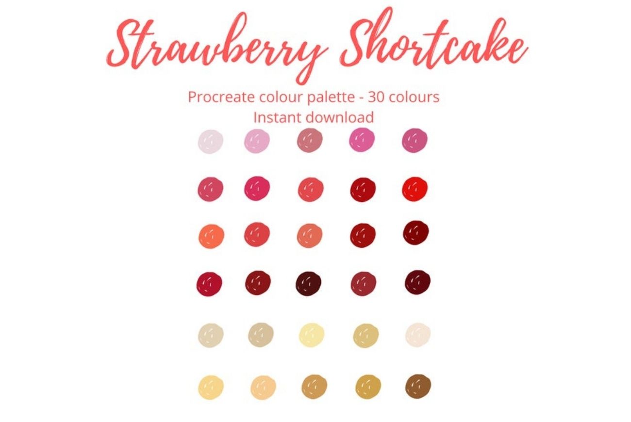 Strawberry Shortcake – Colour Swatch/Palette