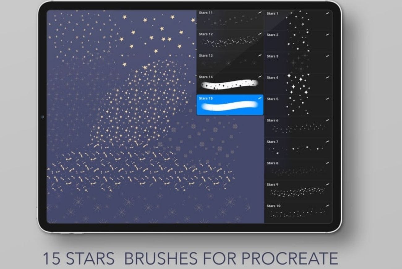 Set Of 15 Star Brushes
