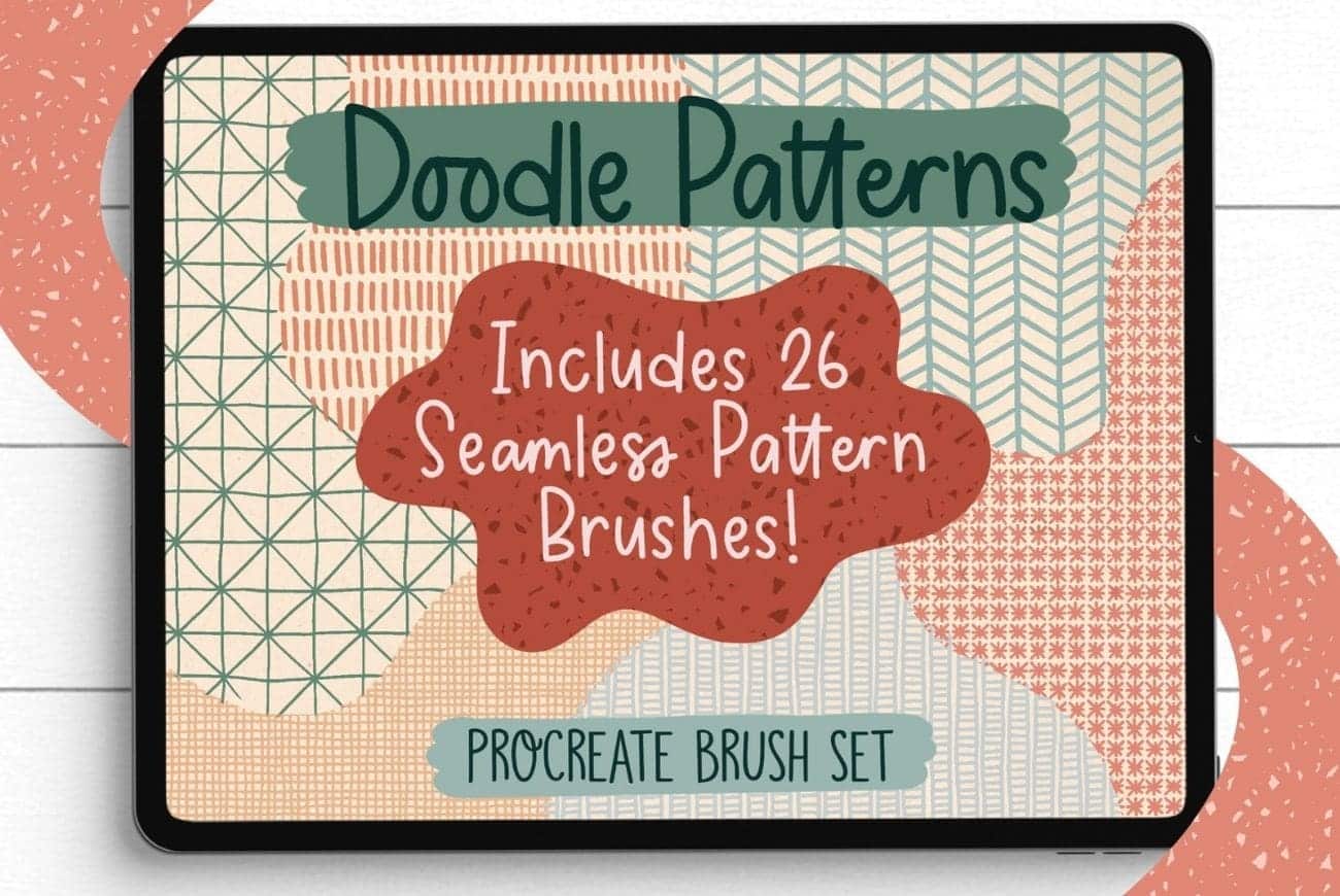 Doodle Patterns, Procreate Brush Set