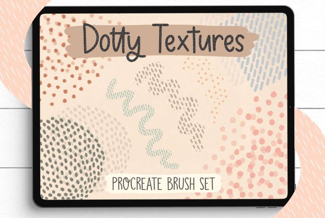 Dotty Textures, Seamless Pattern Brush Set