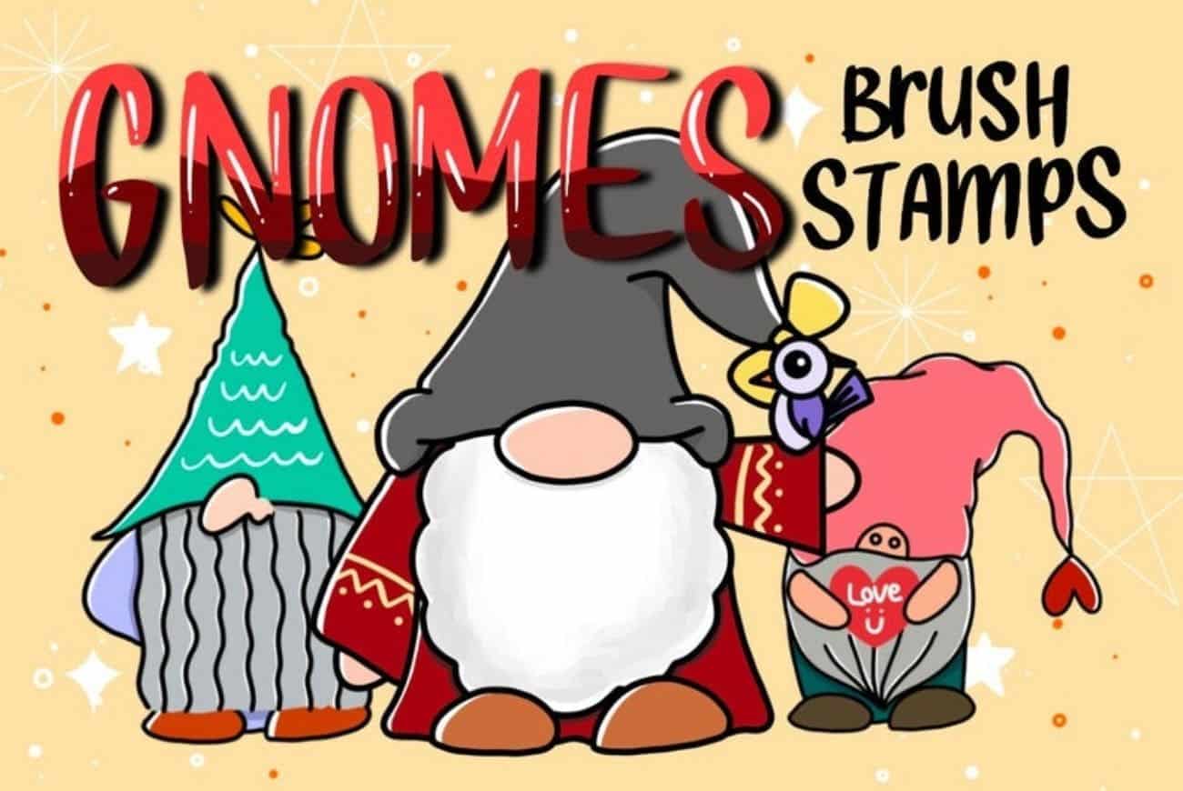 Gnome Brush Stamp