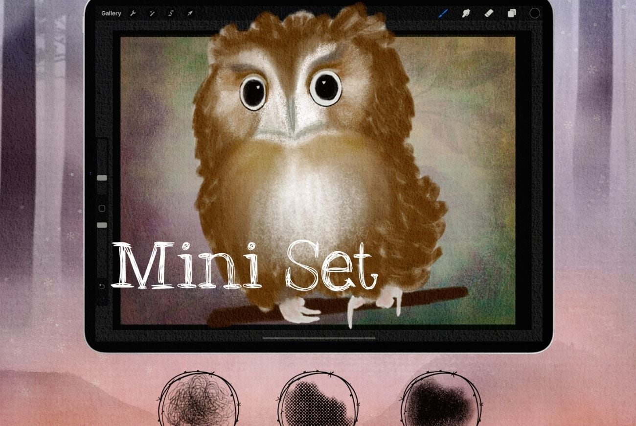 Woodland Pencil Pack – 3 Free Brushes