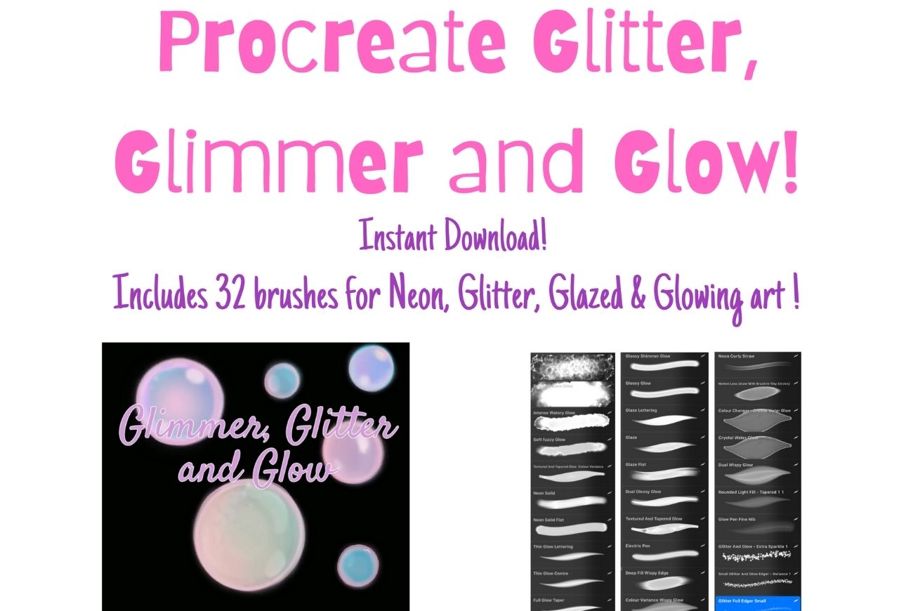 Glitter, Glimmer and Glow Brushes