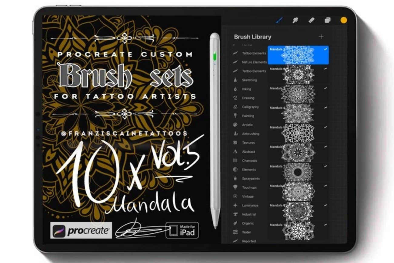 Vol.5 – 10x Mandala Brush Set