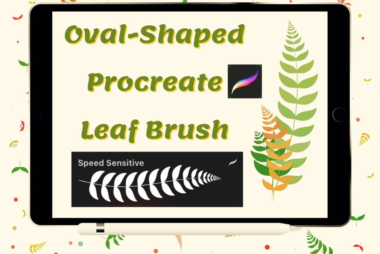 Hand-Drawn Leaf Brushes