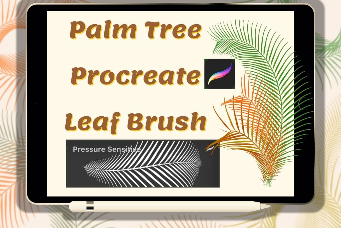 palm tree procreate brush free