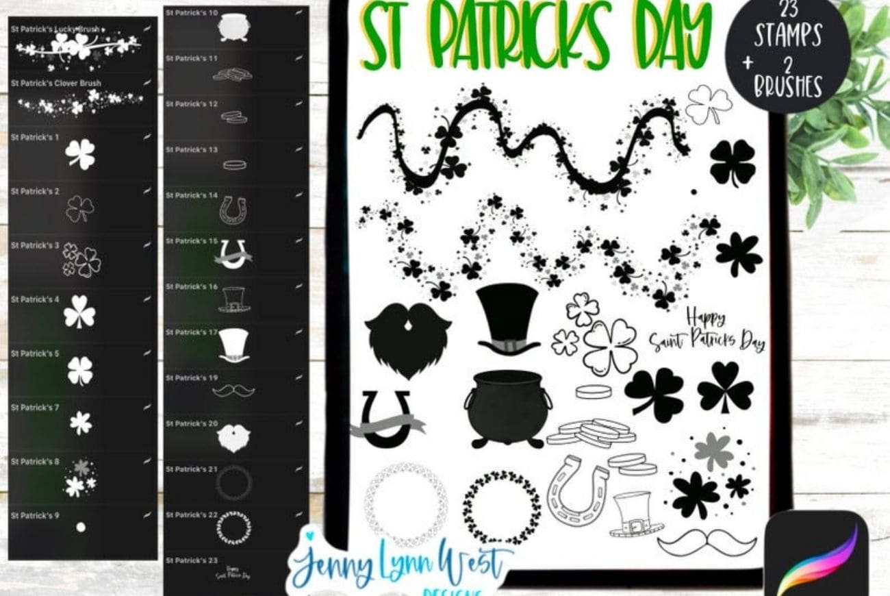 Saint Patrick’s Day Brushes and Stamps