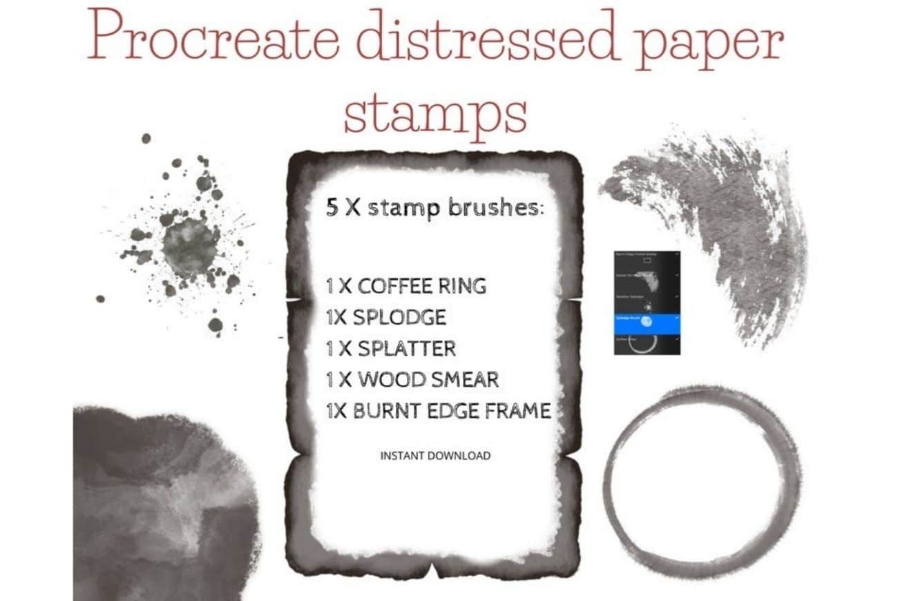 Distressed Vintage Paper – Stamp Brush Set