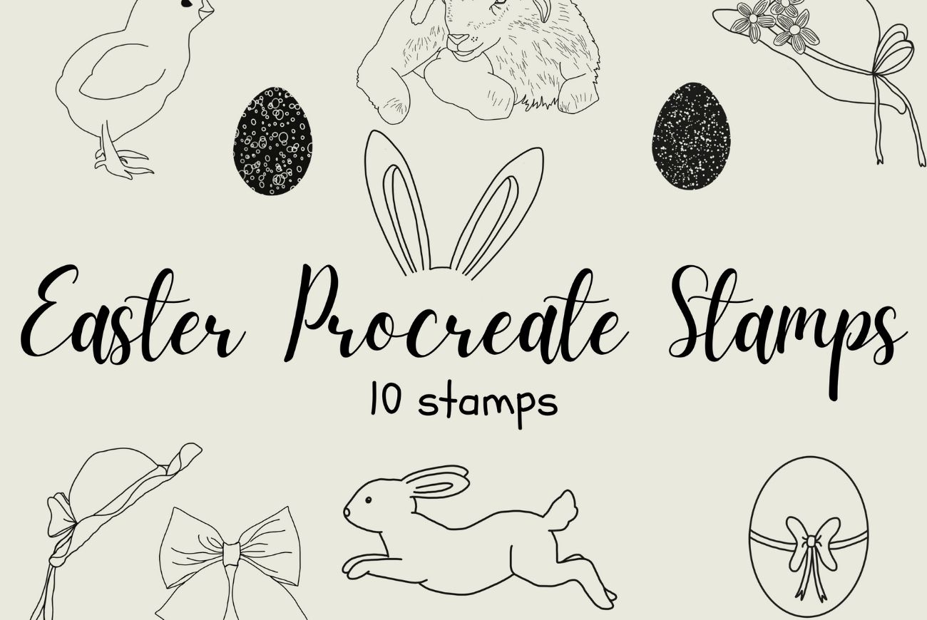 Easter Stamp Set – 10 stamp brushes! FREE!