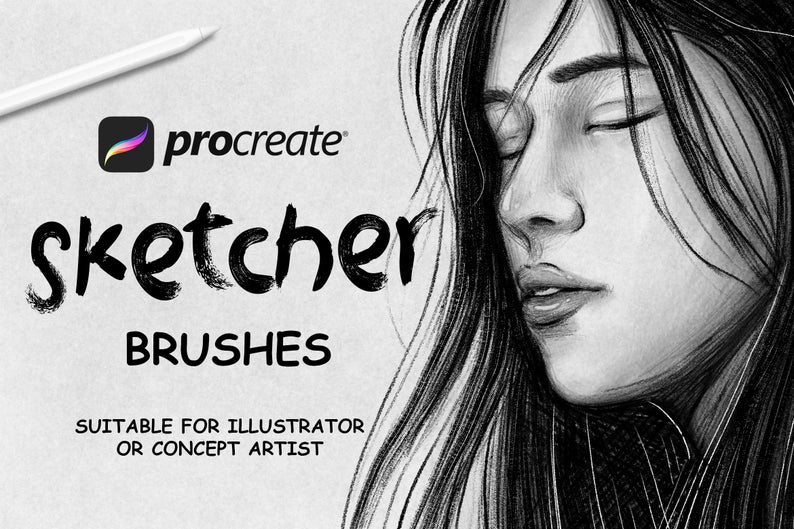 Sketcher – 20 Procreate Brush