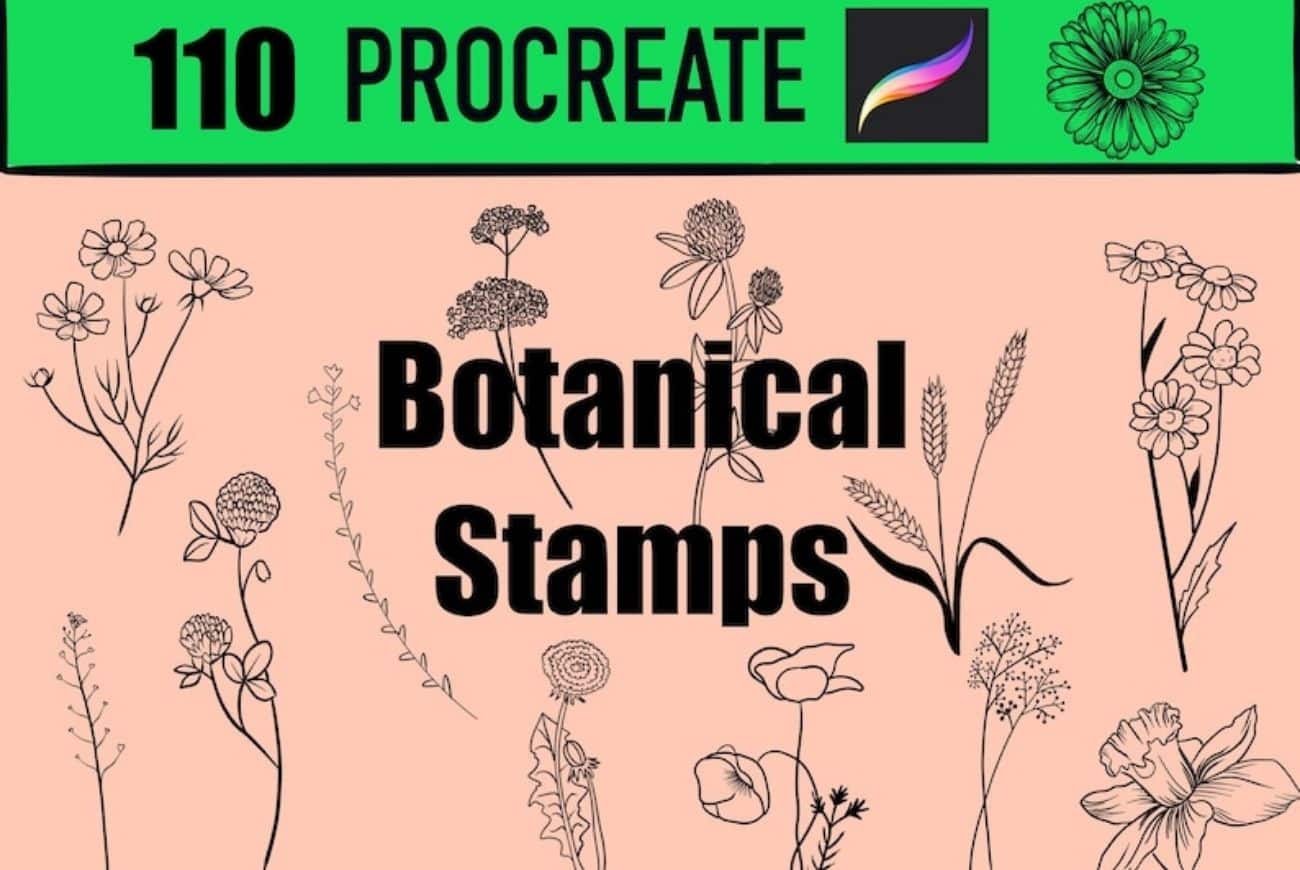 110 Botanical Stamps