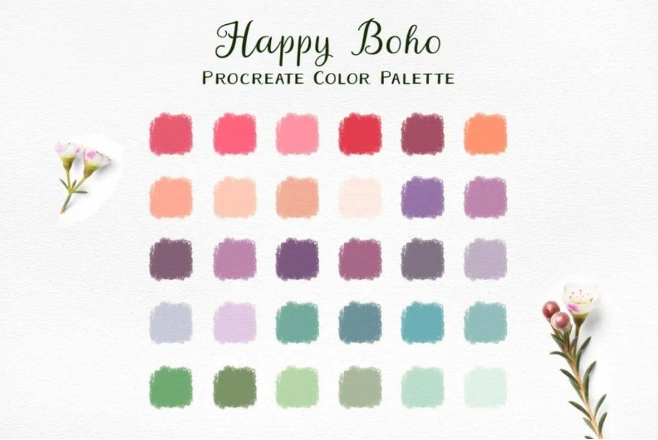 Boho Procreate Color Palette