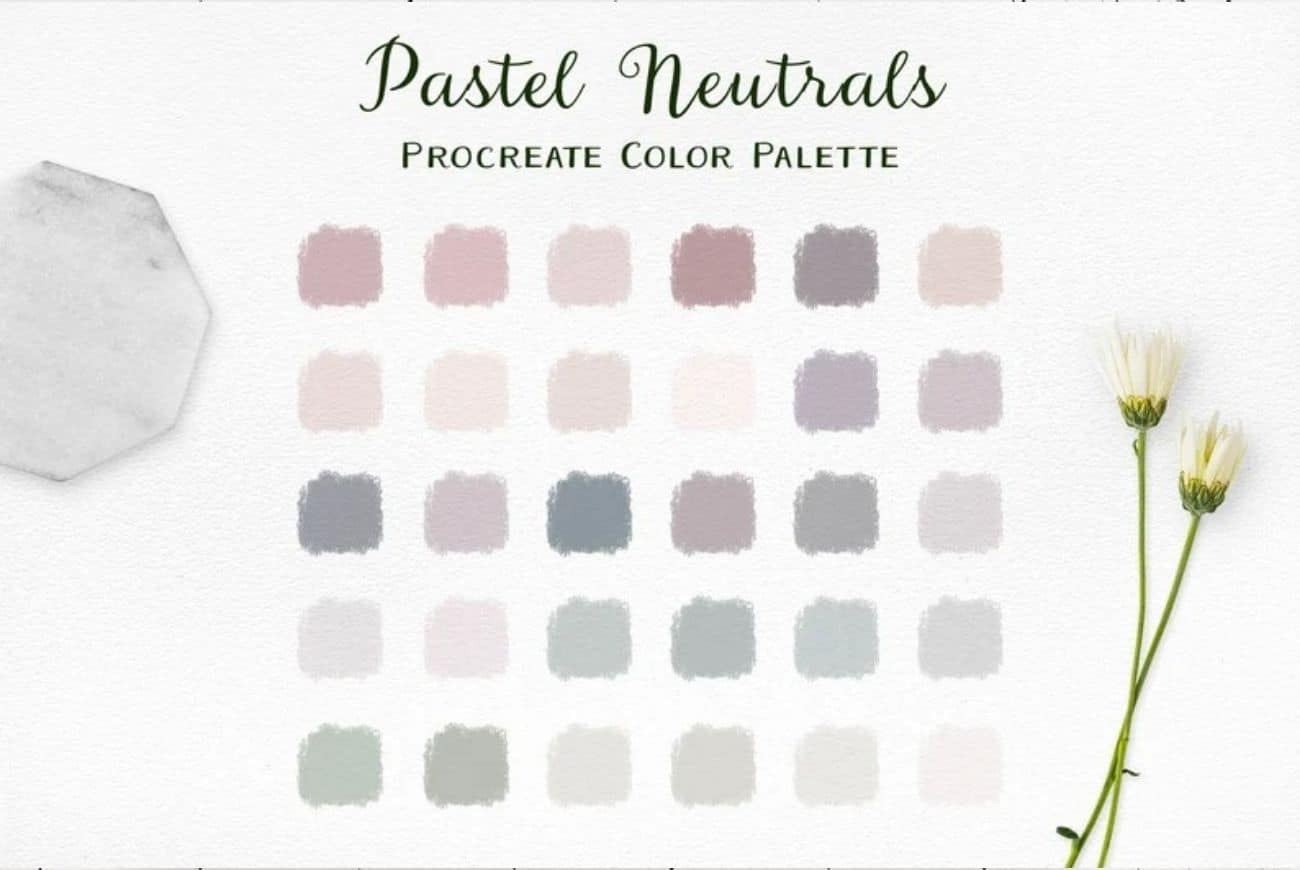 Pastel Neutrals Procreate Color Palette