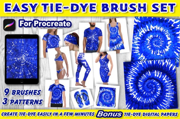 Tie-Dye Patterns Builder Brushes