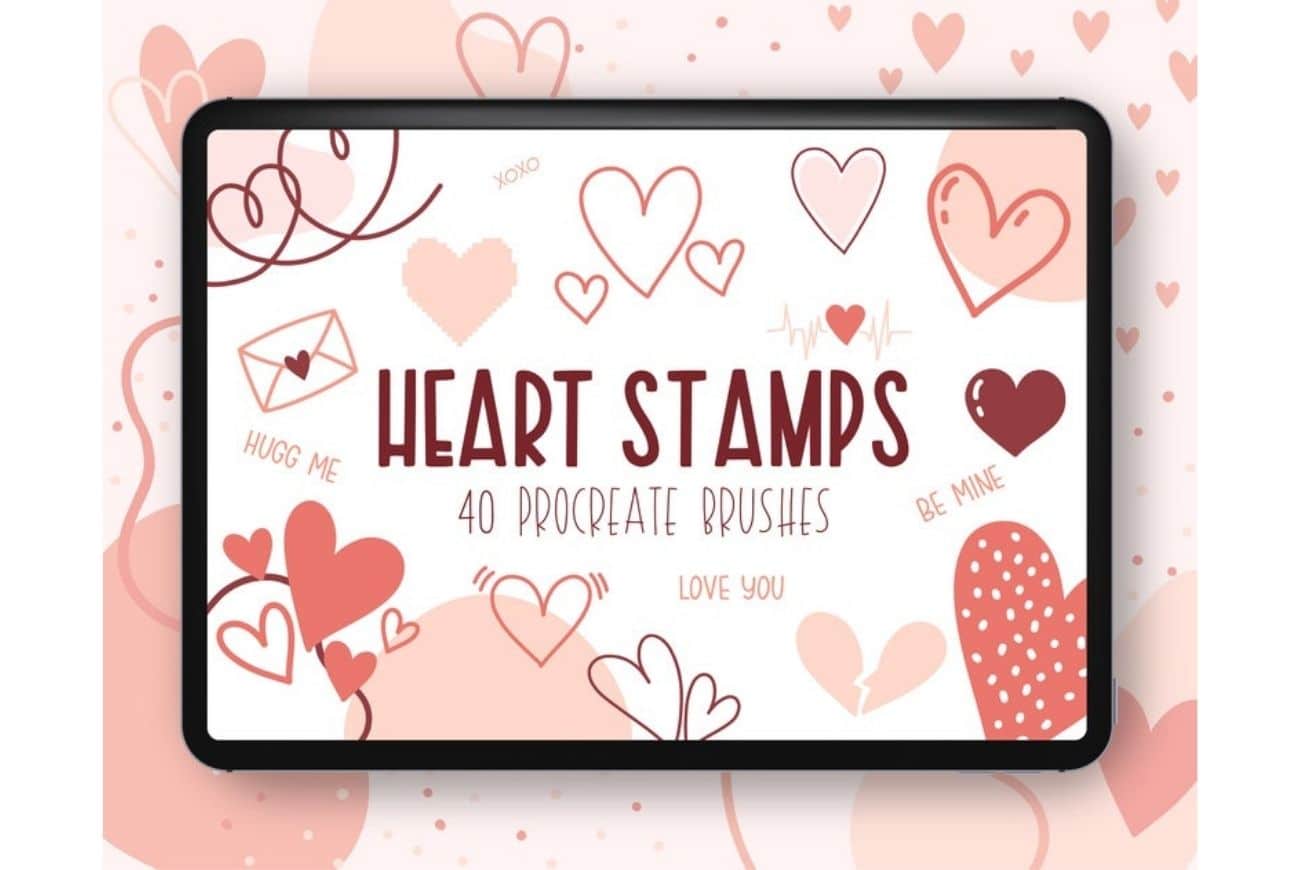 heart stamp procreate free