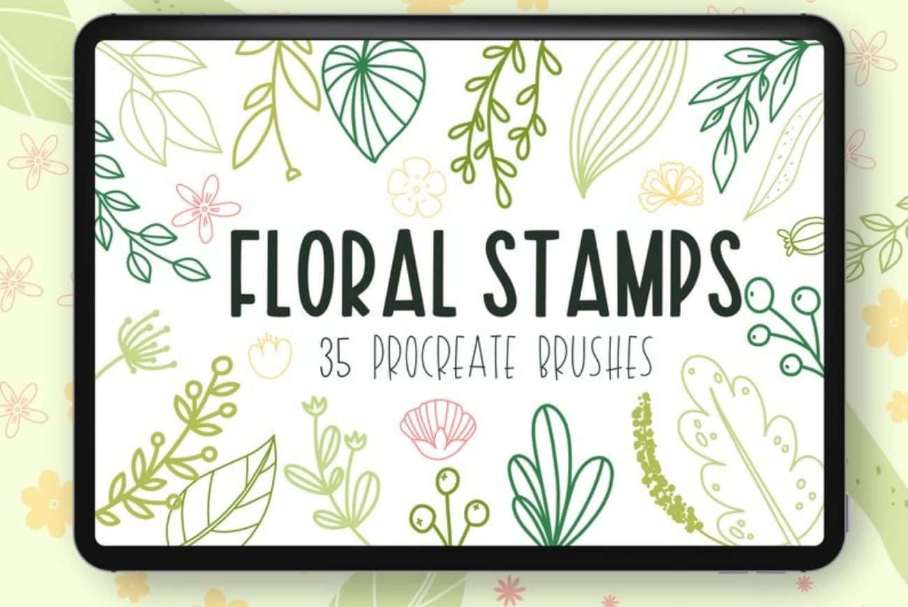 35 Floral Stamps