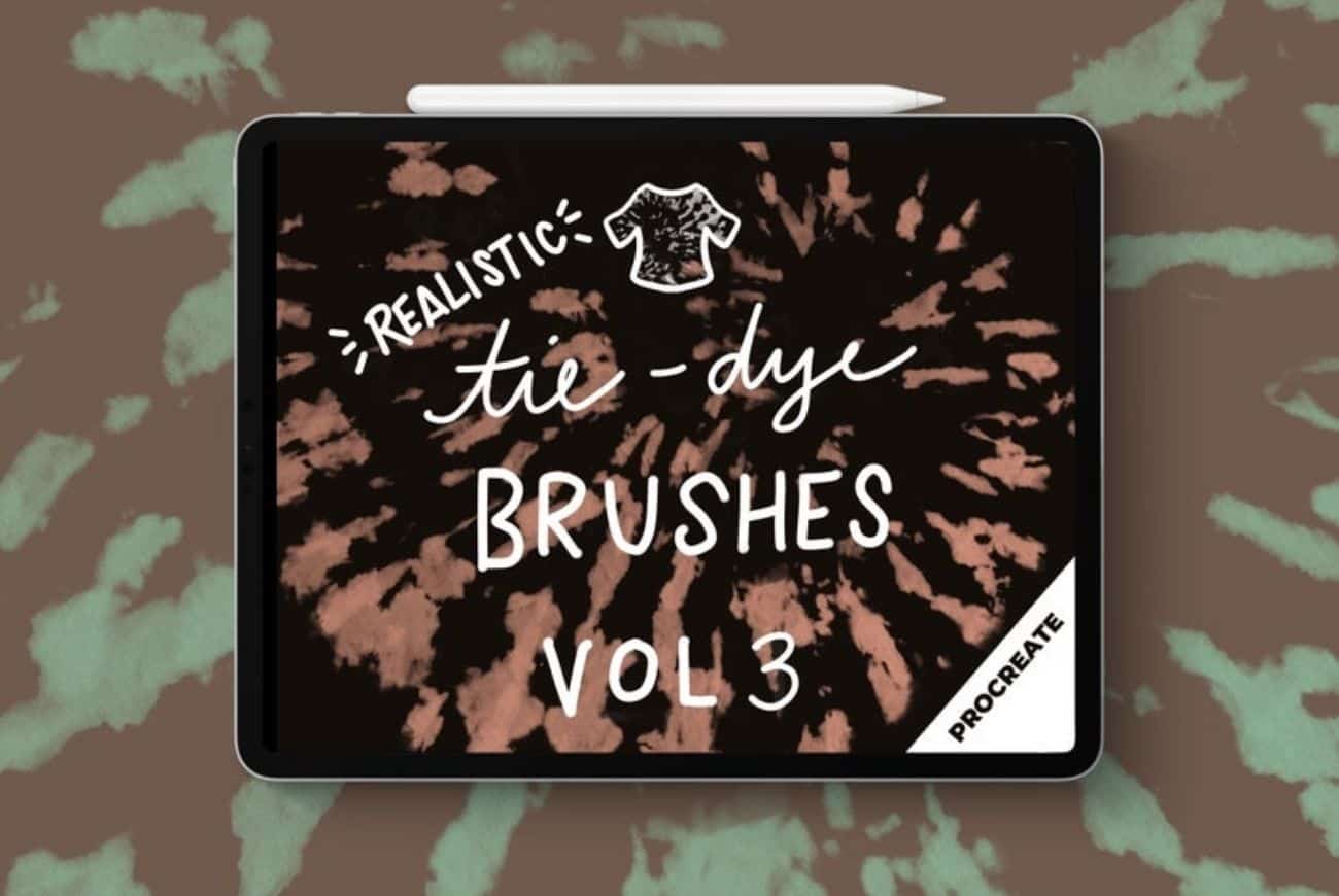 Procreate Tie-Dye Brushes Volume 3