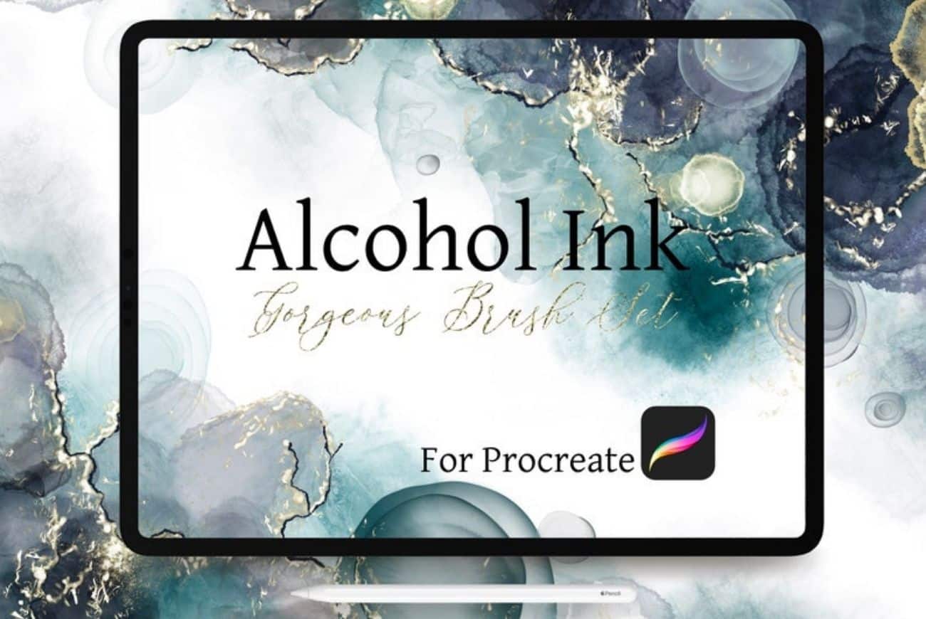 Alcohol Ink Brushes for Procreate