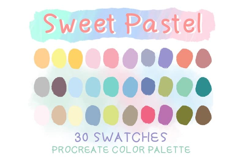 Sweet Pastel Color Palettes