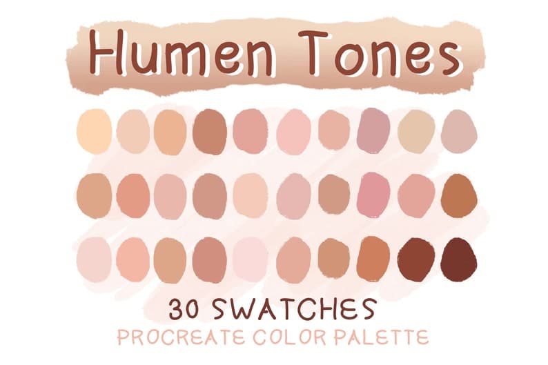 Human Tones Color Palettes