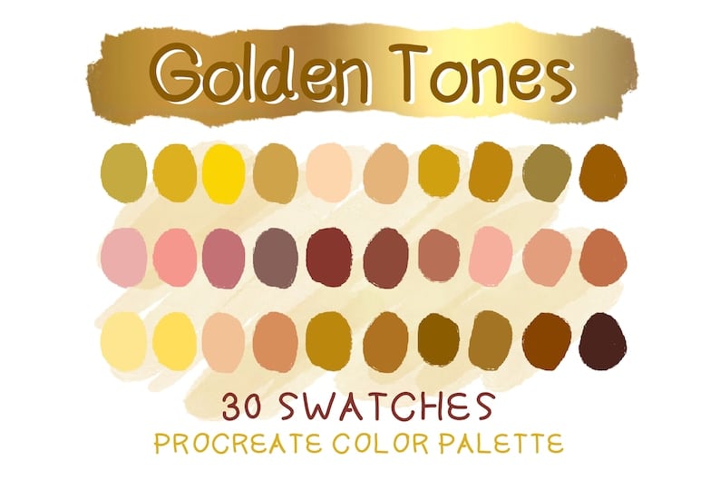 Golden Tones Color Palettes