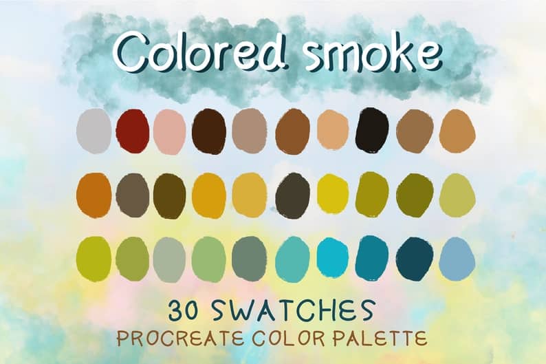 Colored Smoke Color Palettes