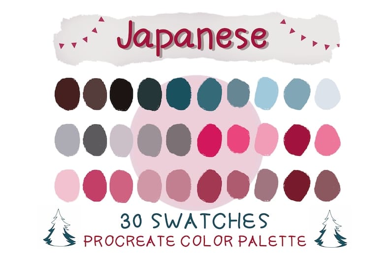 Japanese Procreate Color Palettes