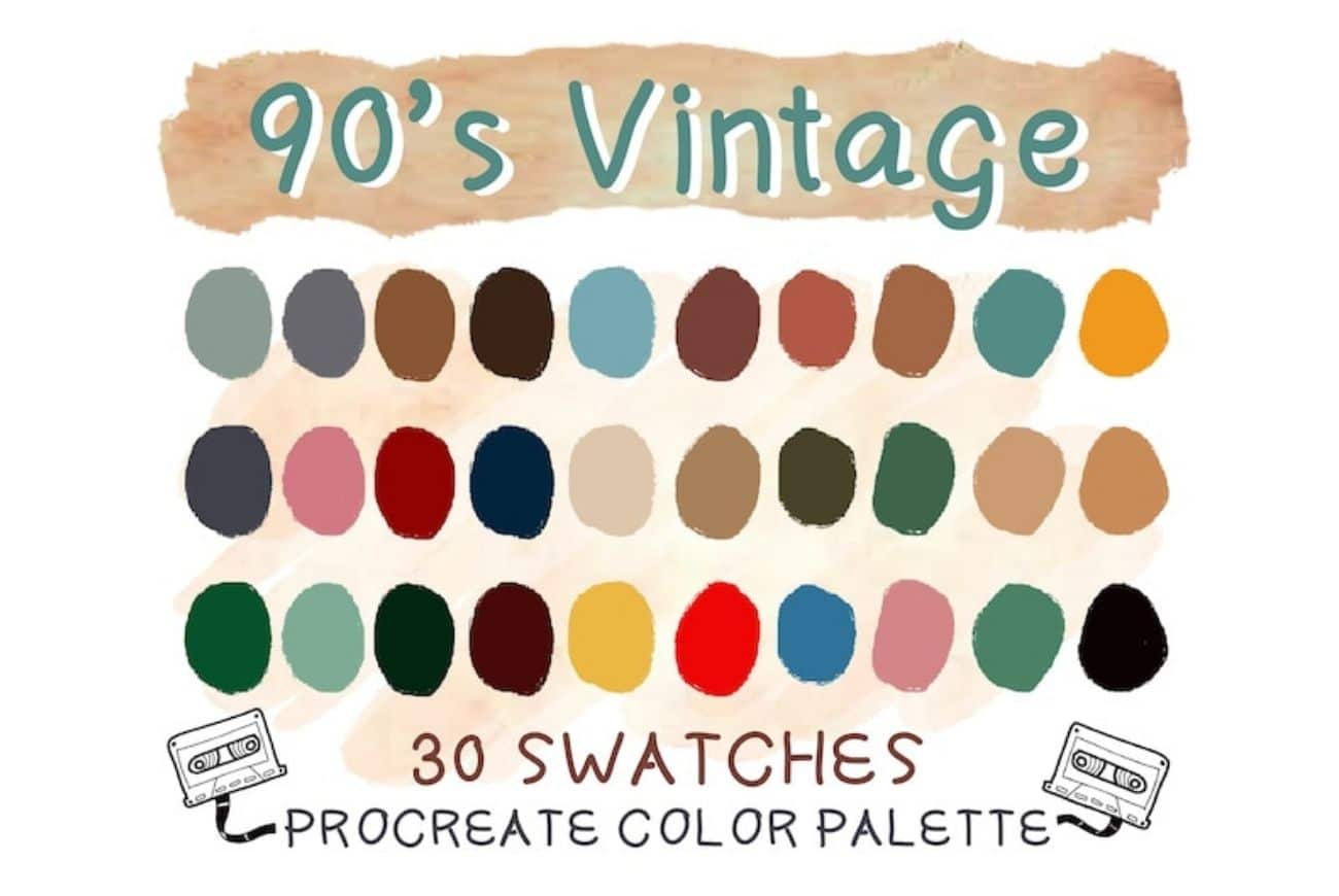 90’s Vintage Color Palettes