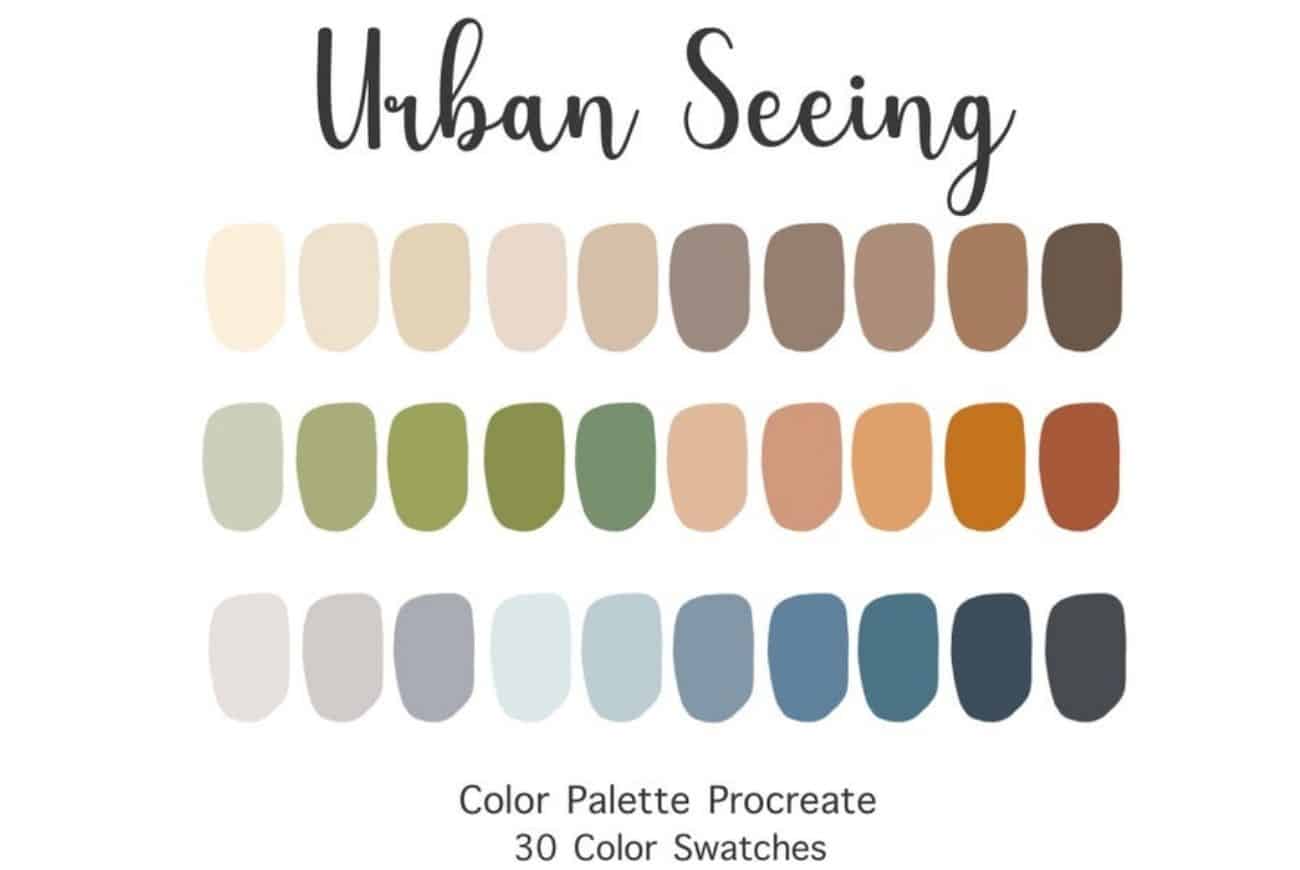 Urban Seeing Procreate Color Palette