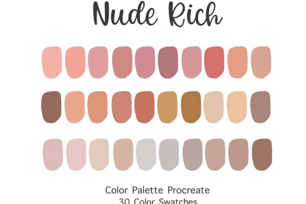 Nude Rich Procreate Color Palette