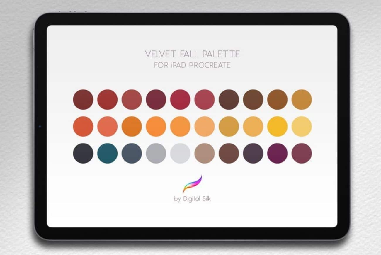 Velvet Fall Deep Rich Procreate Palette