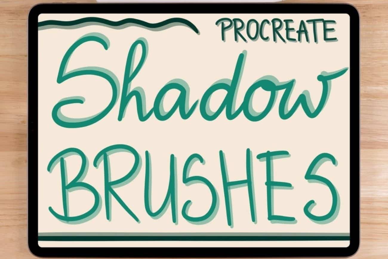 2 Thick Shadow Procreate Brushes