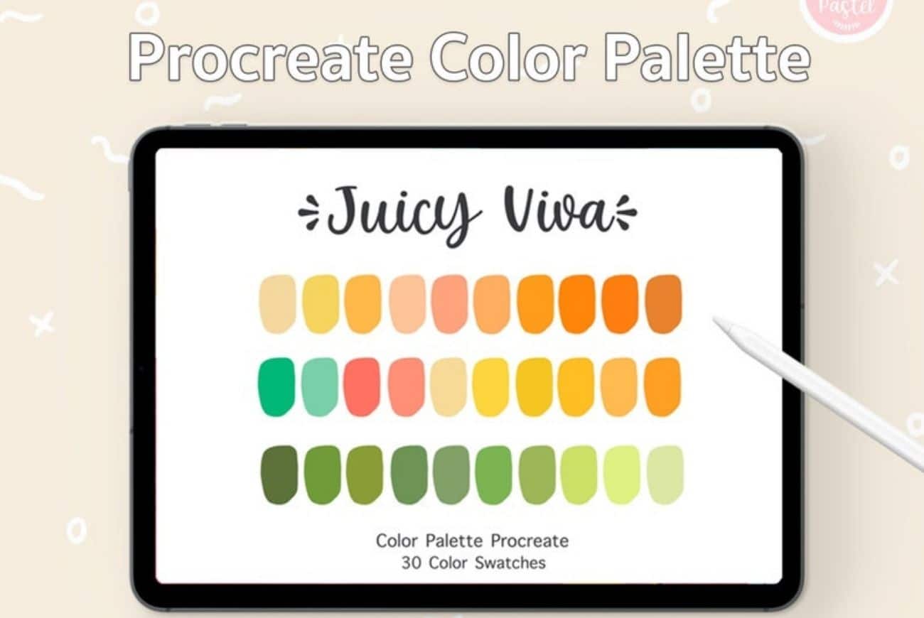 Juicy Viva Procreate Color Palette