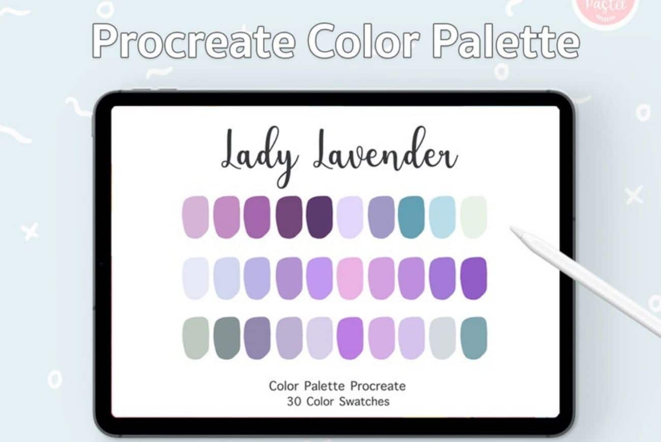 Lady Lavender Procreate Color Palette