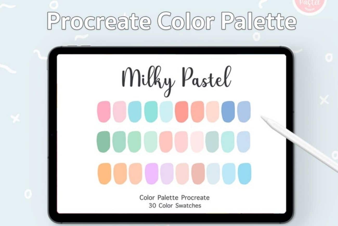 Milky Pastel Procreate Color Palette