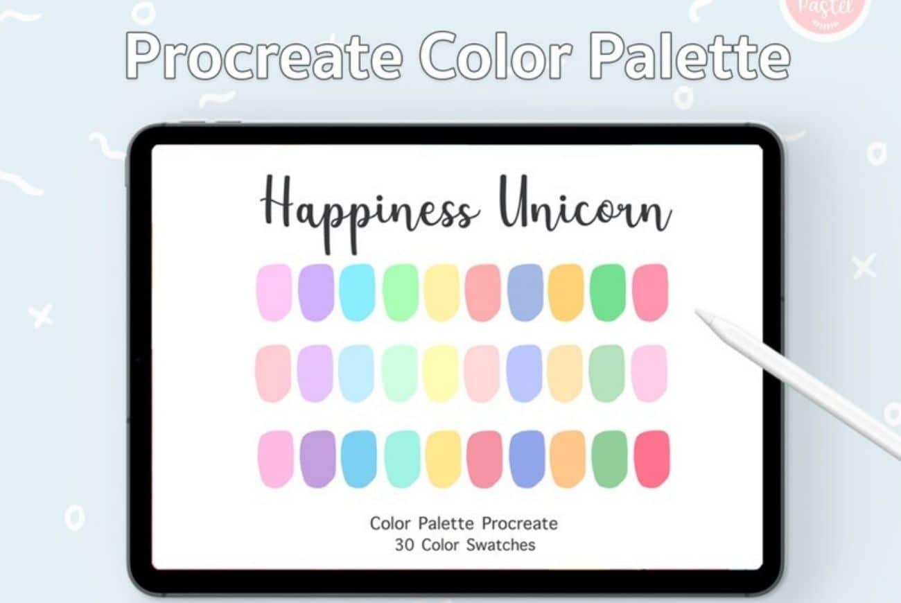 Happiness Unicorn Procreate Color Palette