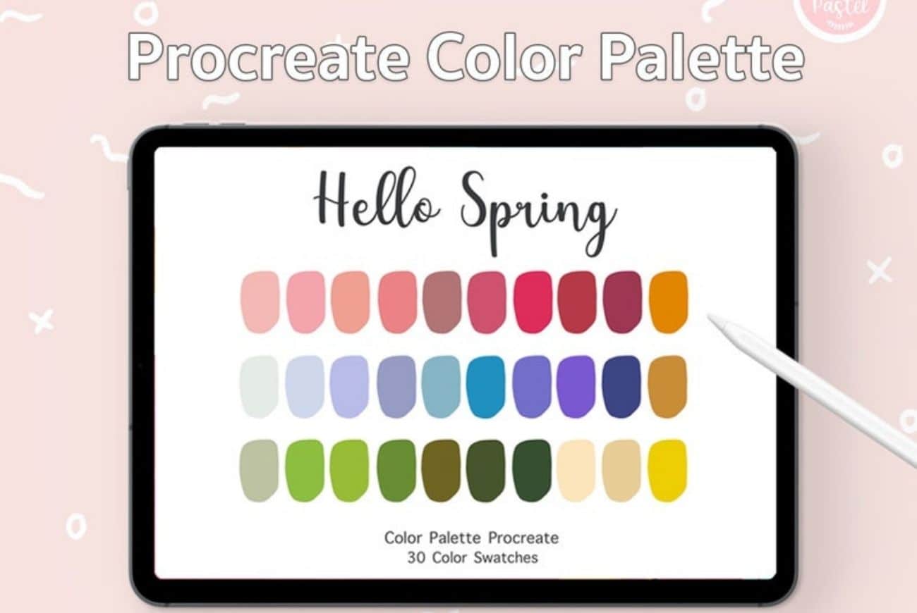 Hello Spring Procreate Color Palette