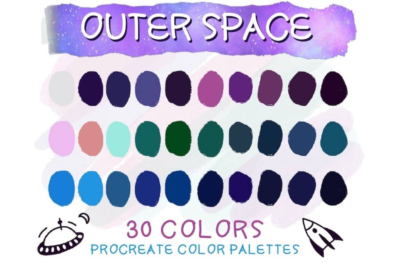Outer Space Color Palettes