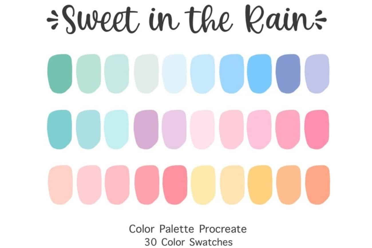 Sweet in the Rain Color Palette