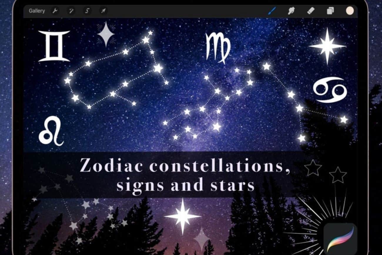 33 Zodiac and Star Stamps