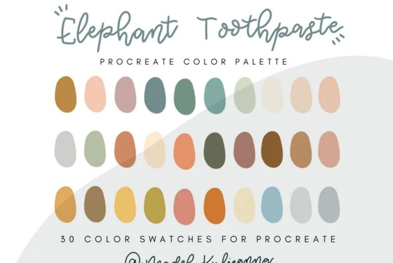 Elephant Toothpaste Color Palette