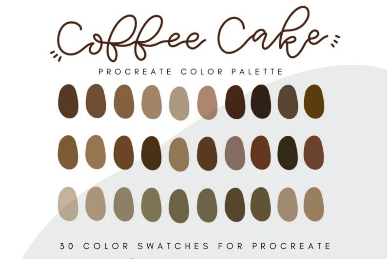 Coffee Cake Color Palette for Procreate