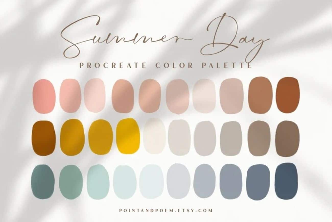 Procreate Color Palette | Summer Day
