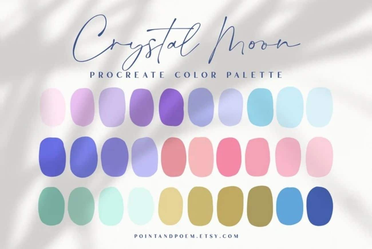Procreate Color Palette | Crystal Moon