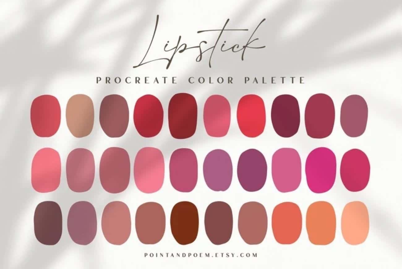 Procreate Color Palette | Lipstick